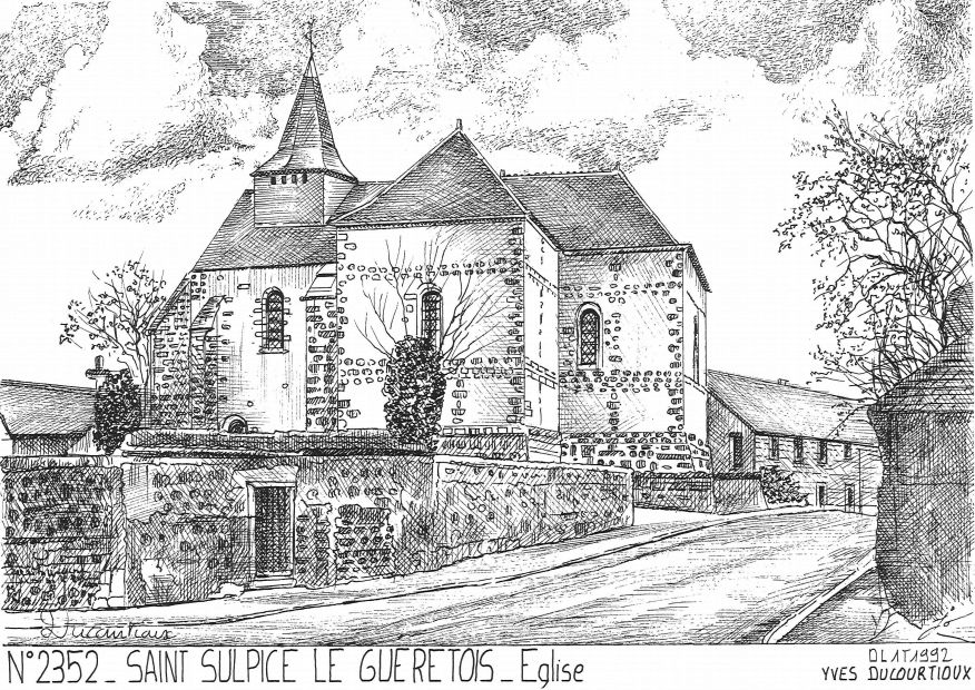 N 23052 - ST SULPICE LE GUERETOIS - église